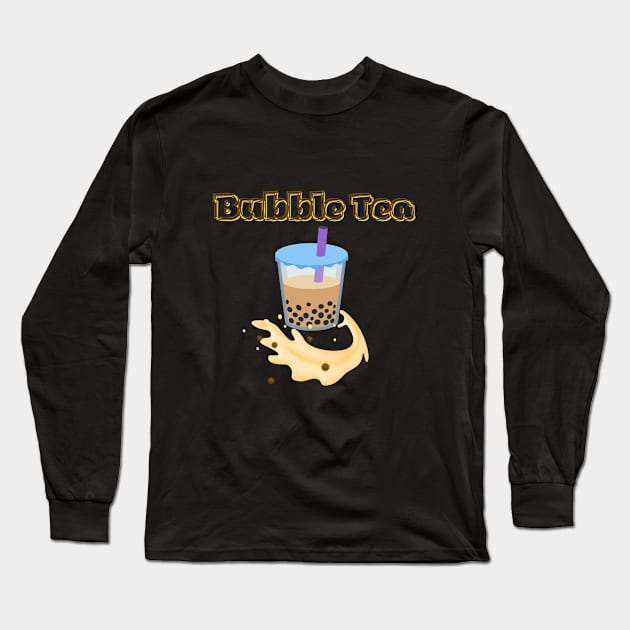 Bubble Tea Long Sleeve T-Shirt by formony designs